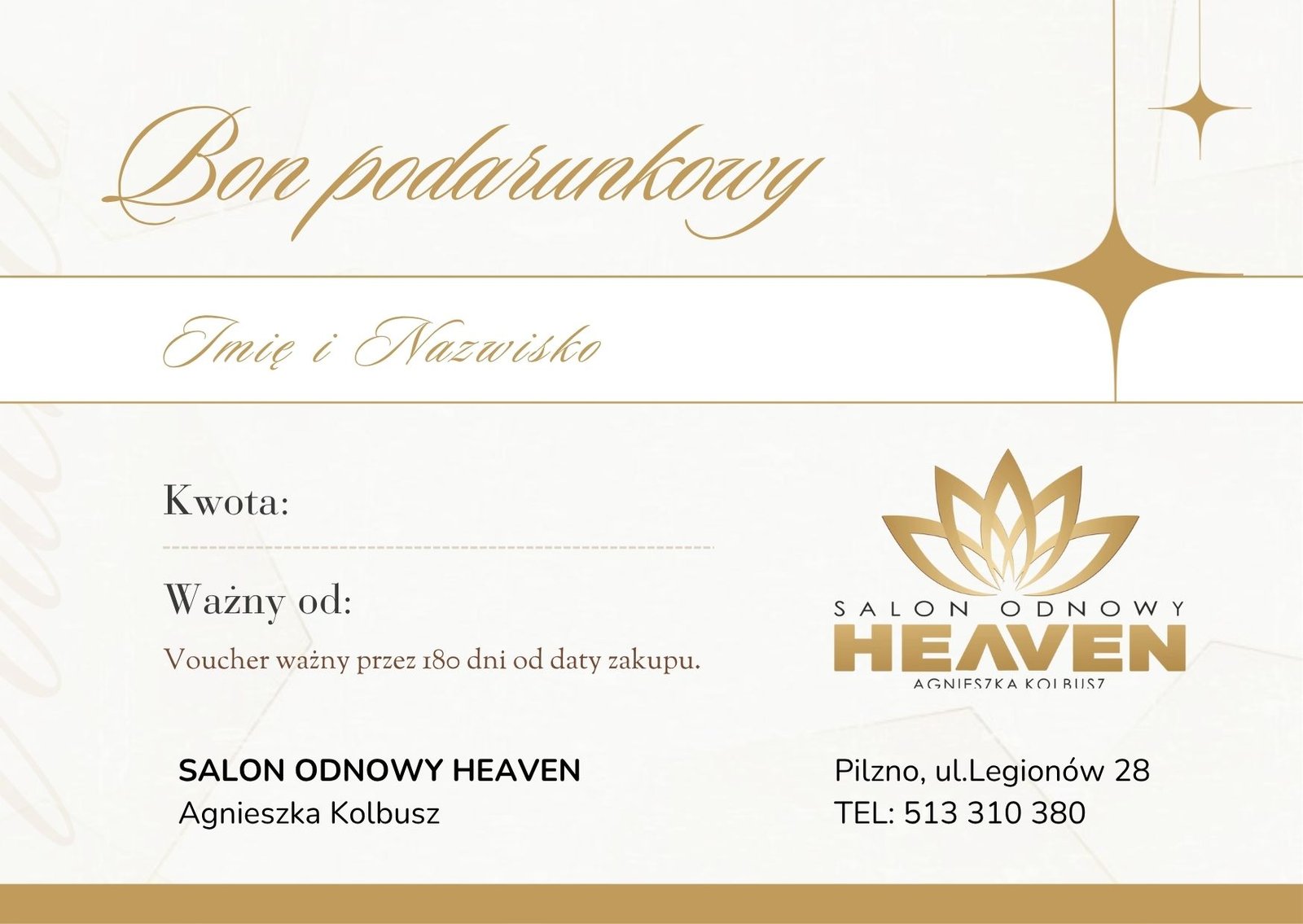 Voucher podarunkowy na wybraną kwotę - obrazek 2